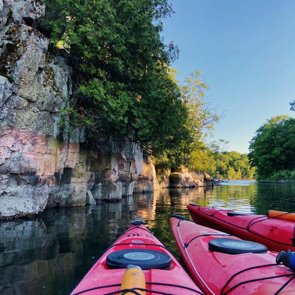 Kayaking the 1000 Islands in Half Moon Bay