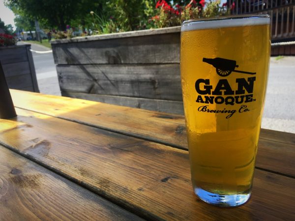 A beer at Gananoque Brewing Co.