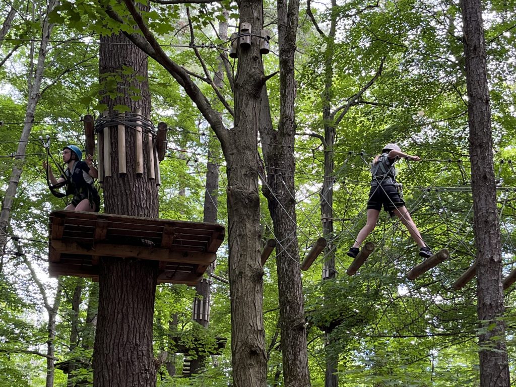 Treetop Trekking on course