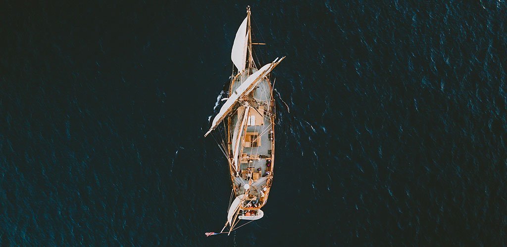 A boat on the water of the St. Lawrence River.