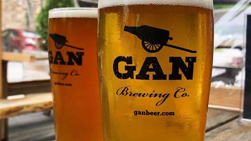 Two beers from the Gananoque Brewing Co. 