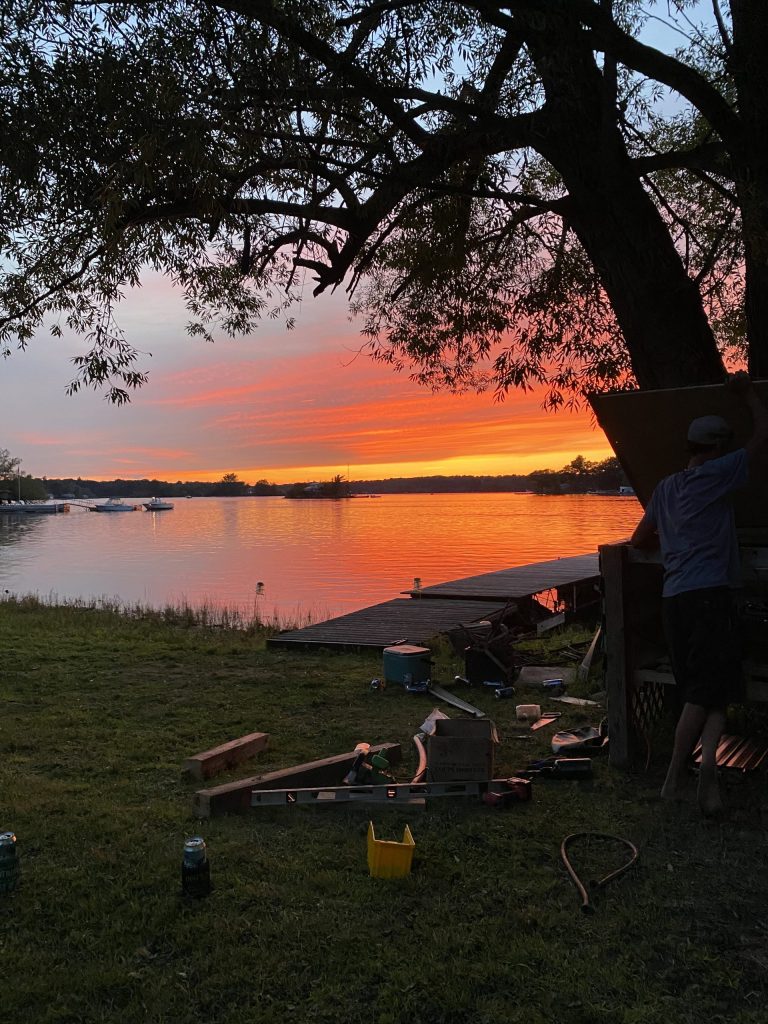 St. Lawrence River at sunset