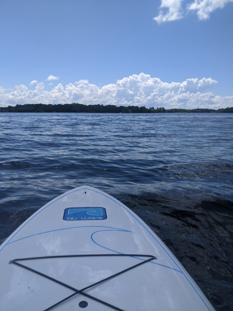 A kayak in the St. Lawrence River