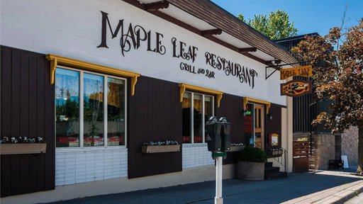 The exterior of the Maple Leaf Restaurant.