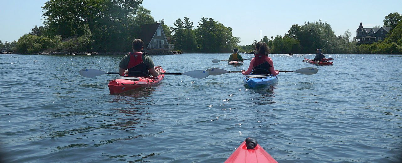 Kayaking in the 1000 Islands. 