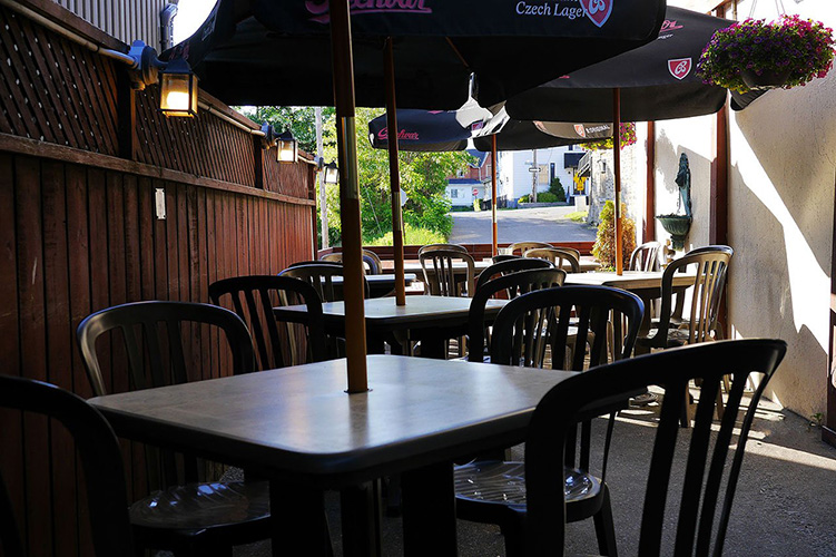 A patio in the 1000 Islands.