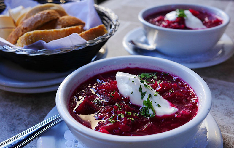 Bowls of soup.