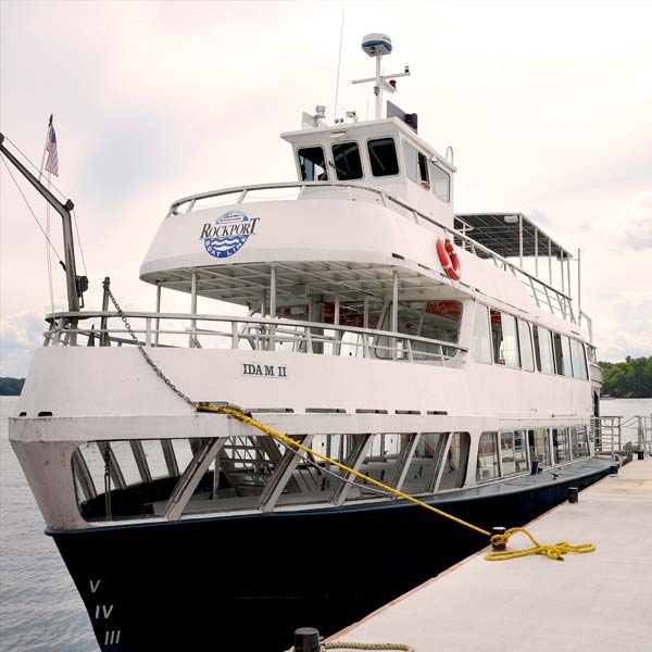 City Cruises boat at the dock.